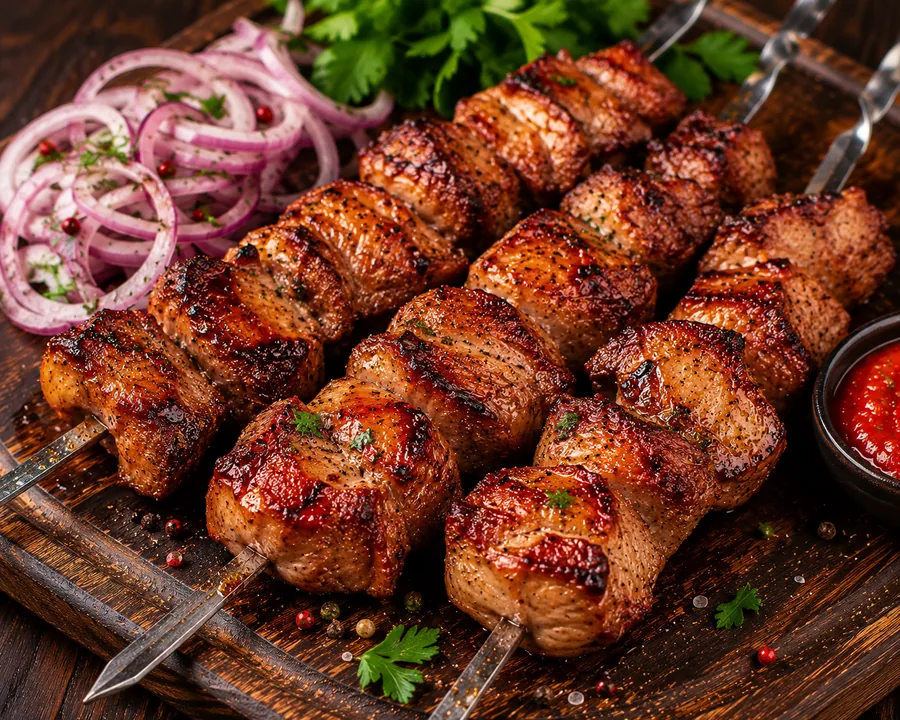 Шашлык из нежной свиной вырезки